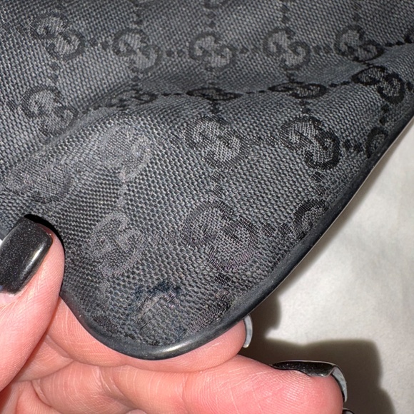 Gucci Pre-owned Gg Shelly Line Cross Body Shoulder Bag In Black, Red, Green - Picture 10 of 16